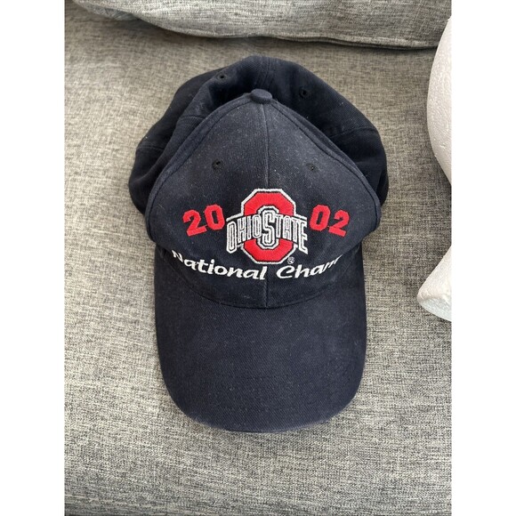 Unbranded Other - Ohio State 2002 National Champions Black Hat Cap Snap Back Adjustable